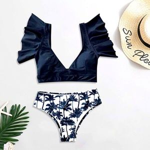 Cupshe ✧ Two Piece Swimsuit High Waisted Bottoms